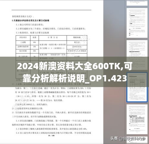 2024新澳资料大全600TK,可靠分析解析说明_OP1.423
