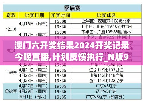澳门六开奖结果2024开奖记录今晚直播,计划反馈执行_N版9.881