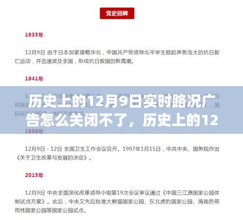深度解析，为何历史上的12月9日实时路况广告关闭不了？应对之策探讨。