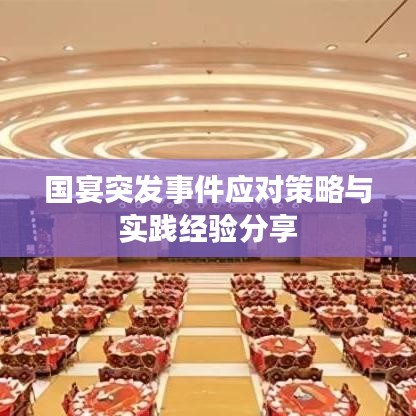 国宴突发事件应对策略与实践经验分享