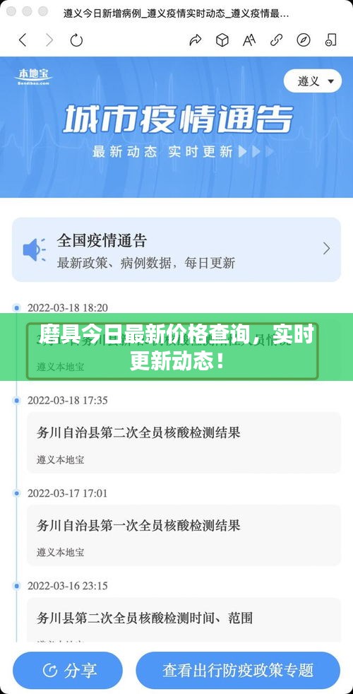 磨具今日最新价格查询，实时更新动态！