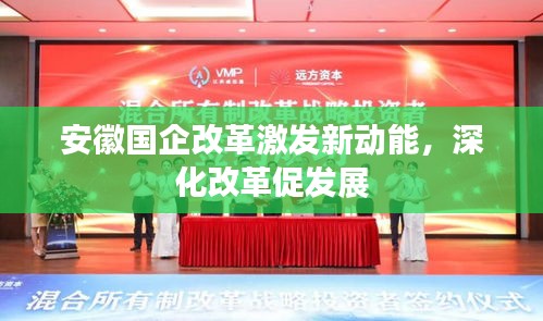 安徽国企改革激发新动能，深化改革促发展