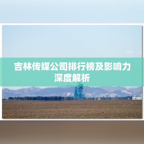 吉林传媒公司排行榜及影响力深度解析